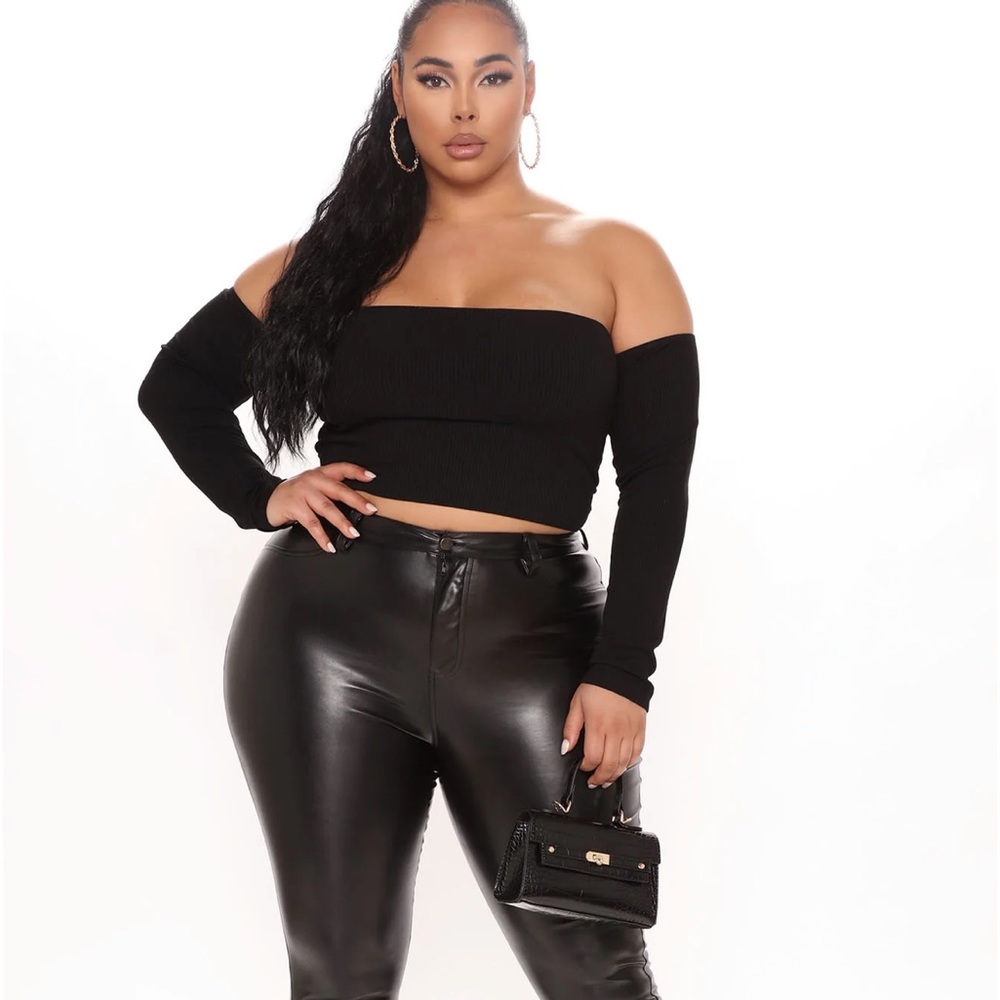 Off the shoulder crop top